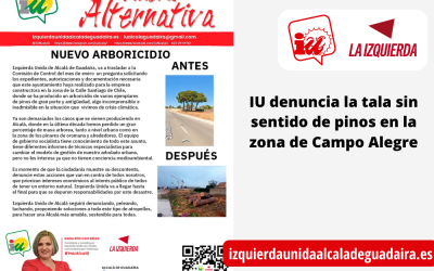 IU Denuncia un nuevo arboricidio en Alcalá